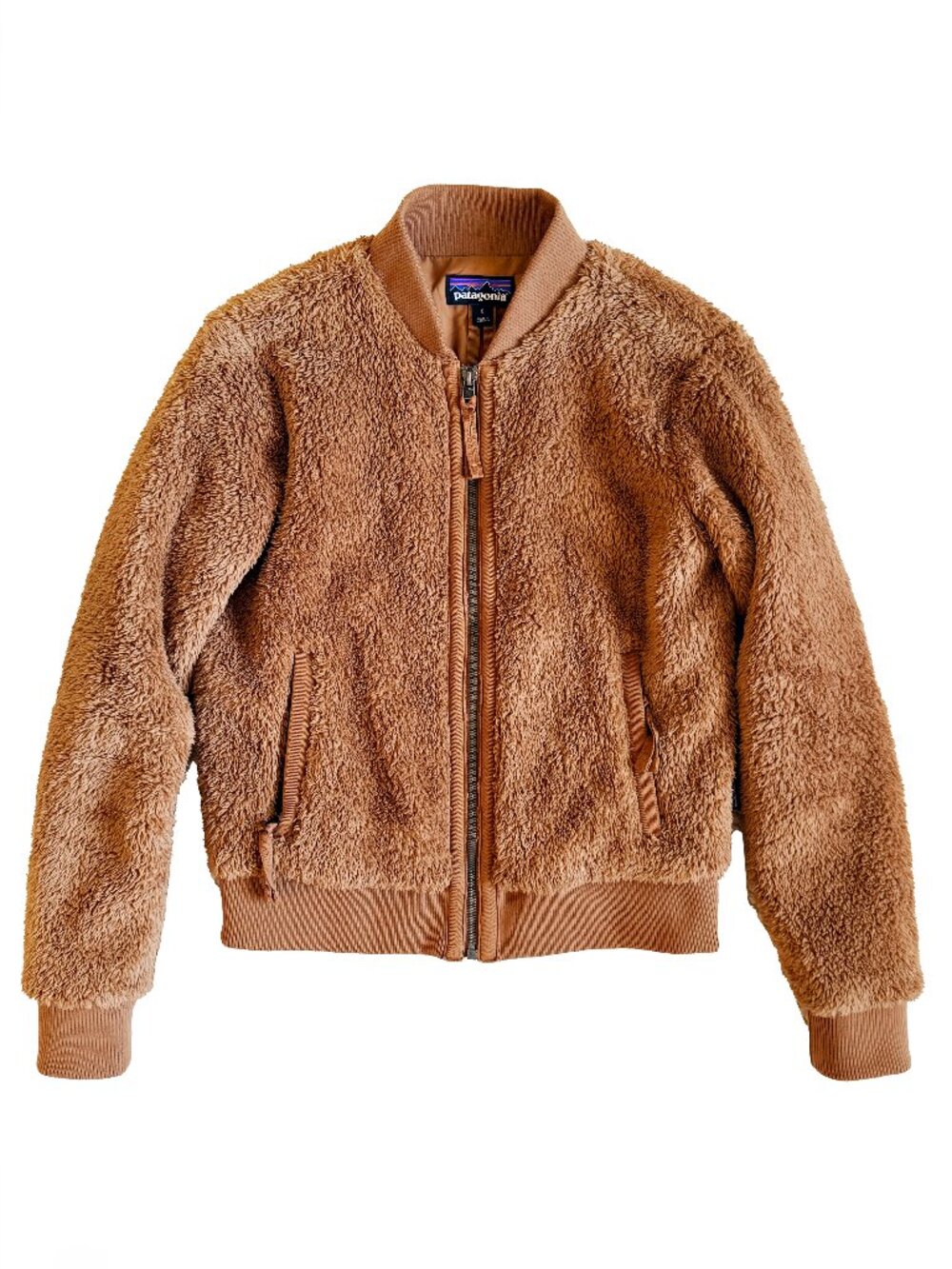 Patagonia Small Los Gatos Bomber Jacket in Beech Brown